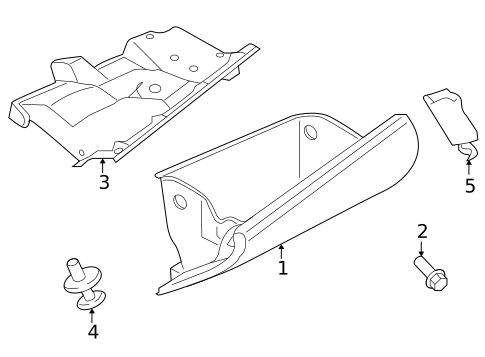 Glove Box for 2015 Mitsubishi Lancer #0