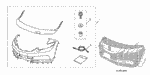 8P35SL0200R1 - Accessory Components: HARDWARE KIT, NOSE MASK for Honda Image