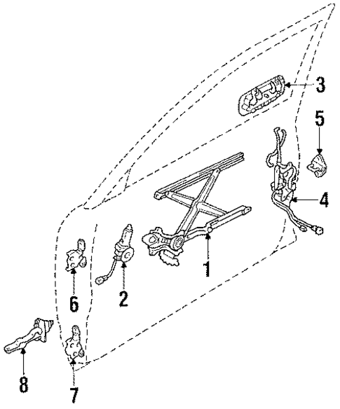 Front Door for 1991 Toyota Cressida #0