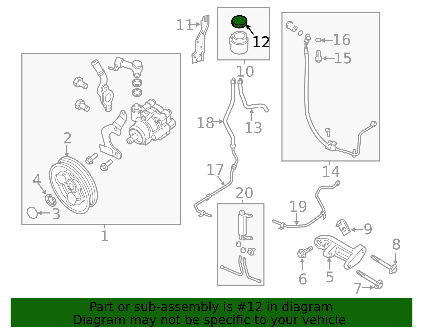 Power Steering Reservoir Cap 99979 For 1998-2019 Nissan Frontier Titan XD Armada