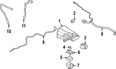 Emission Components for 2023 Porsche 911 #1