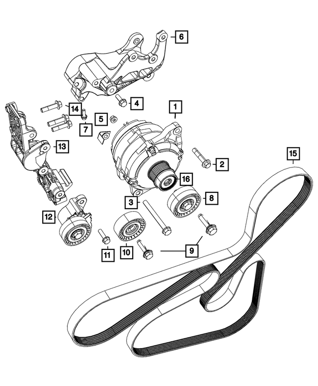 4891743AA - Electrical: Alternator Pulley Cap for Mopar Image image