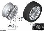 36116868051 - Wheels: Light Alloy Rim Polished for BMW: 640iX, 740eX, 740i, 740iX, 745eX, 750i, 750iX, M760iX Image image