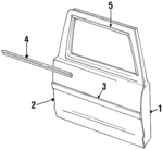 F1TZ7820125A - Body: Door Shell for Ford: Explorer Image