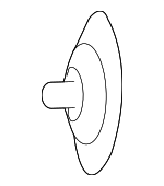 91568TR0003 - Body: Door Weather-strip Clip for Honda: Accord, Civic, CR-V, Insight, Passport, Pilot, Ridgeline Image