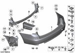 51127181453 - : Mount For Pdc Sensor, Rear for BMW Image