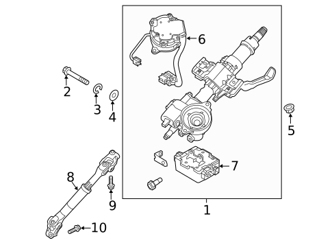 Steering Column Assembly for 2022 Kia Rio #0