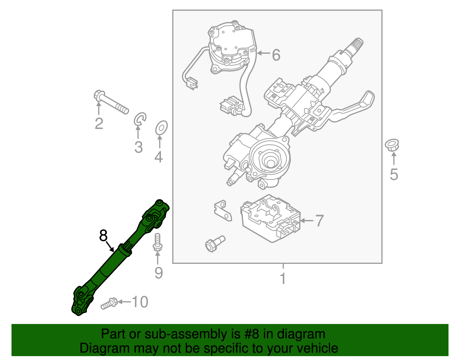 2022-2023 Kia Rio Lower Shaft 56400-H0000 | TascaParts.com