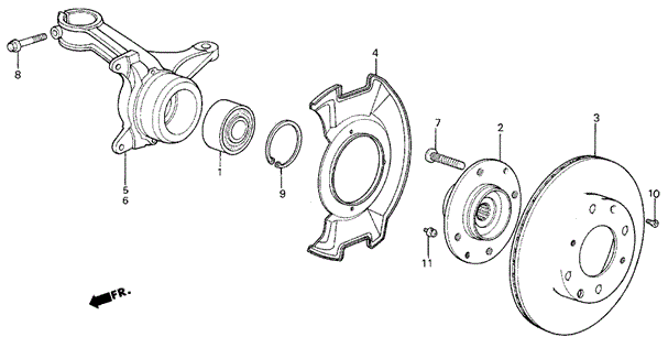 Steering Knuckle for 1987 Honda Civic #0