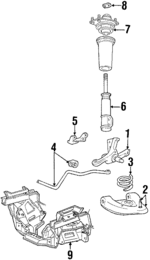 E4SZ3105A - Suspension: Steering Knuckle for Ford: LTD, Mustang, Thunderbird | Mercury: Capri, Cougar, Marquis Image
