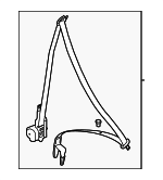 95880300211HCP - : Seat Belt Assembly for Porsche: Cayenne Image