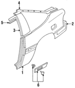 MB549773 - Body: Outer Panel for Mitsubishi Image
