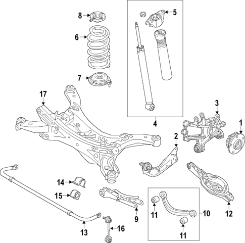 Rear Suspension for 2018 Mazda CX-9 #0
