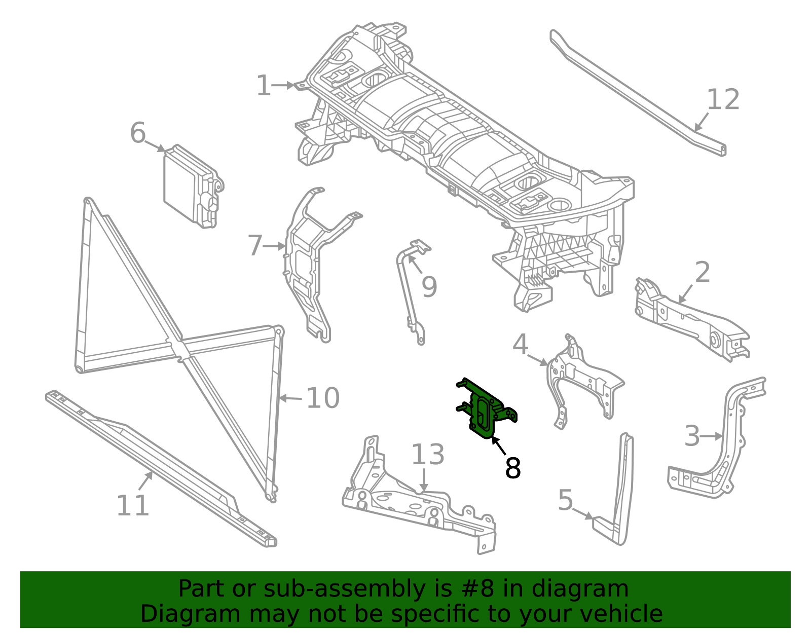 167-626-86-00 - High-Quality Cruise Control Distance Sensor Bracket for ...