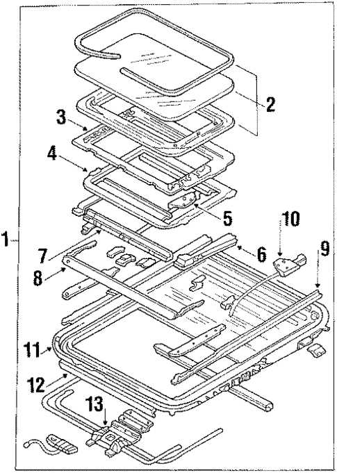 Sunroof for 1989 Hyundai Excel #0
