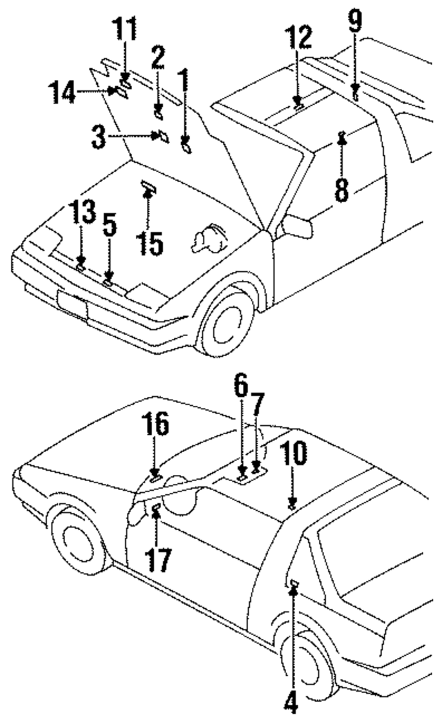 9188484M00 - : Label for Nissan Image
