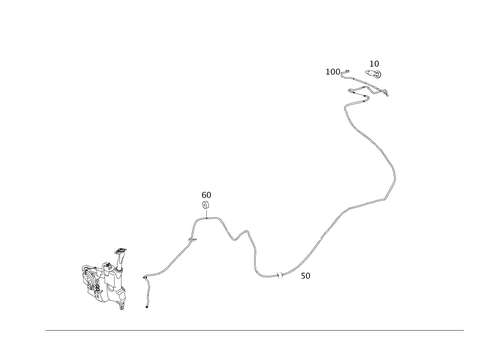 Rear Panel Door Pane Washer for 2009 Mercedes-Benz ML 320 #0