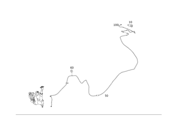 9983405 - Windshield Washer, Emergency Equipmt: Feed-Through Grommet for Mercedes-Benz: GL320, GL550, ML320, ML350, ML450, ML500, ML550, ML63 AMG Image image