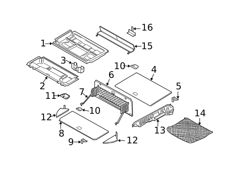 Interior Trim - Rear Body for 2003 Volvo XC90 #2