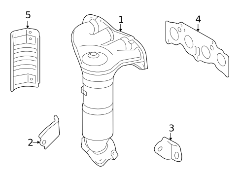 Exhaust Manifold for 2010 Lexus HS250h #0