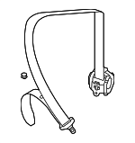 8H0857805AV04 - Electrical: Seat Belt Assembly for Audi: A4, A4 Quattro, S4 Image