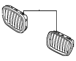 51137185223 - : Grille for BMW: X5, X6 Image