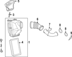 LR152091 - : Air Cleaner Assembly for Land-Rover Image