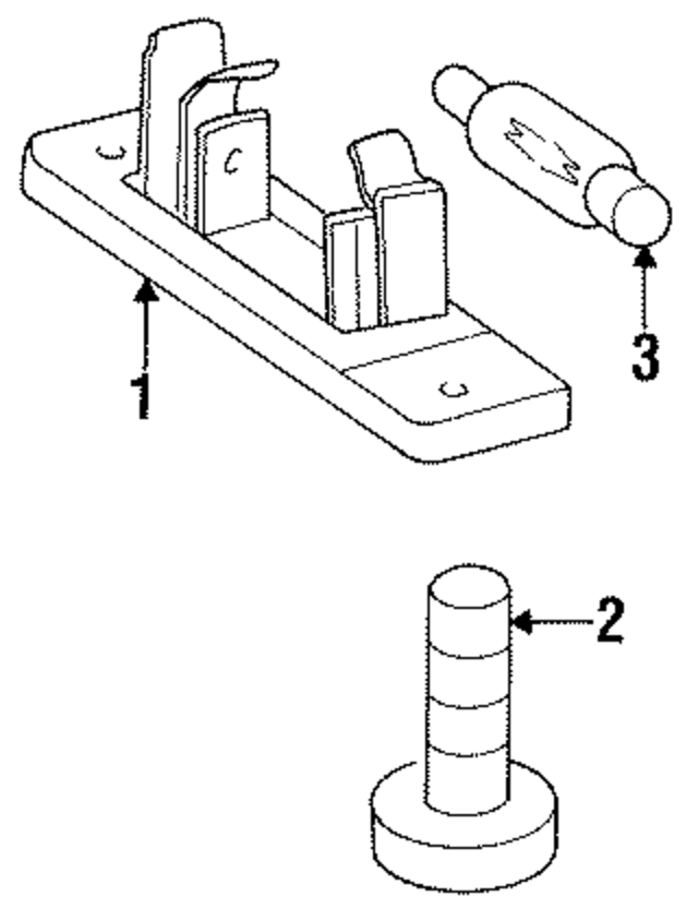 140820015664 - Electrical: License Lamp for Mercedes-Benz Image