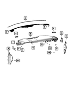68569449AA - Interior Trim: Instrument Panel Seal for Mopar Image