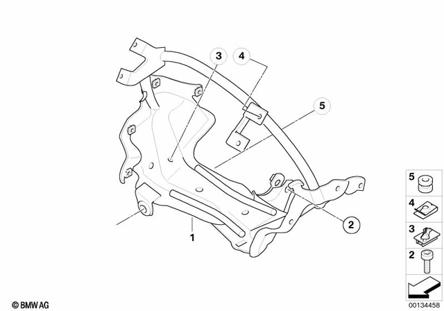 46637678933 - Frame and Mounting Parts: Fairing Bracket -  for BMW-Motorrad Image