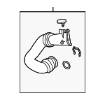 13718601683 - Engine: Air Tube for BMW: 330e, 330e xDrive, 330i, 330i xDrive, 430i, 430i Gran Coupe, 430i xDrive, 430i xDrive Gran Coupe, 530e, 530e xDrive, 530i, 530i xDrive, 740e xDrive, X4, Z4 Image