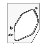 72350SZT003 - : Door Weather-Strip for Honda: CR-Z Image