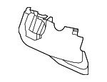 77360TG7A01ZA - Steering: Lower Column Cover for Honda: Passport, Pilot, Ridgeline Image