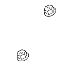 N10261311 - Body: Wiper Arm Nut for Porsche: 911, Cayenne, Macan, Panamera, Taycan Image