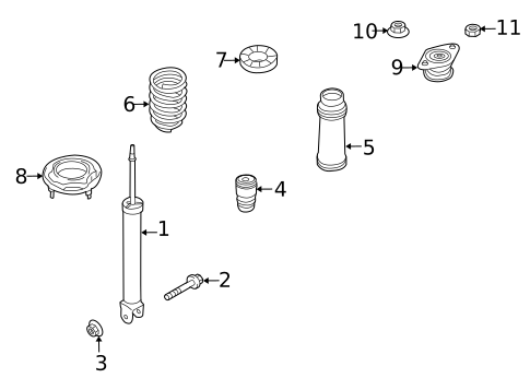 Shocks & Components for 2012 Hyundai Tucson #0