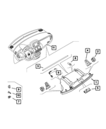 68723447AA - : Instrument Panel Glove Box for Mopar Image