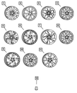 68774387AA - : Aluminum Wheel for Mopar Image