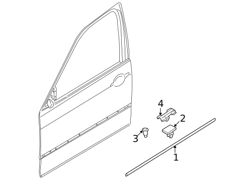 Exterior Trim - Door for 2000 BMW 328Ci #0
