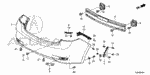 93913142G0 - Interior/Bumper: SCREW, TAPPING (4X12) for Acura Image