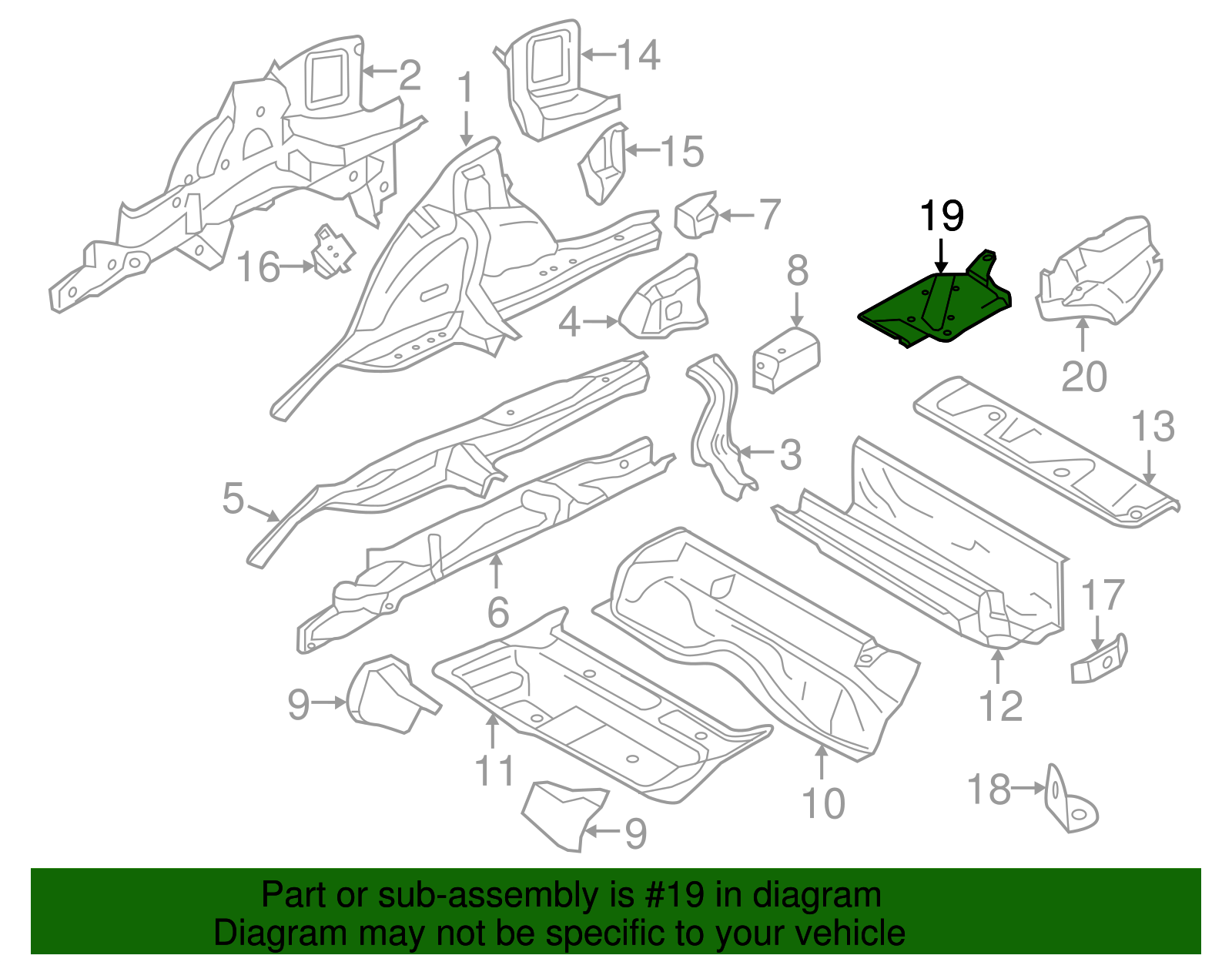 Under-Body Shield - BMW (51717276297)