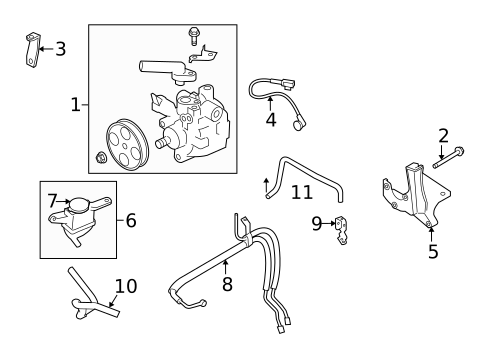Pump & Hoses for 2013 Subaru Forester #0