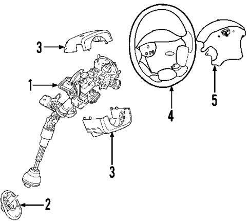Steering Column for 2006 Dodge Stratus #0