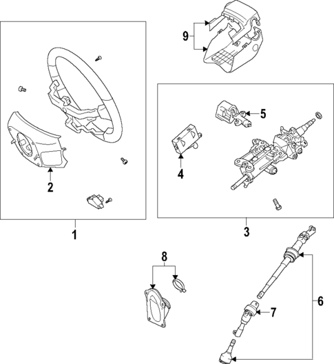 Steering Column for 2009 Toyota Land Cruiser #0