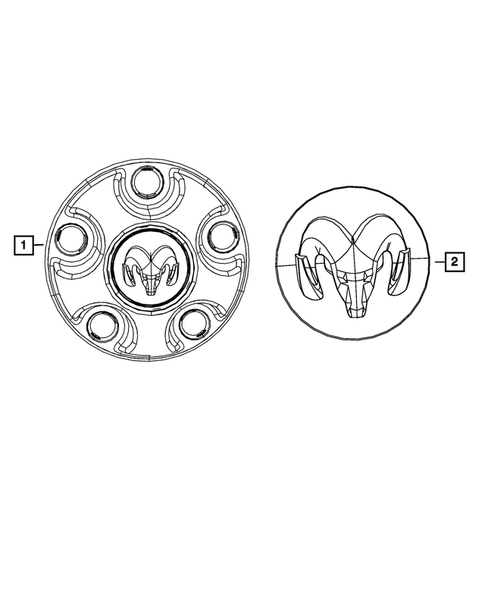 Wheel Covers and Center Caps for 2011 Ram Dakota #0