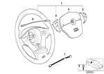32342228970 - : Hub Cap, Airbag for BMW Image
