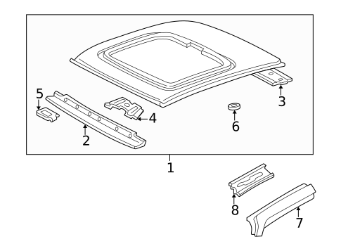 Roof & Components for 1999 Toyota RAV4 #1