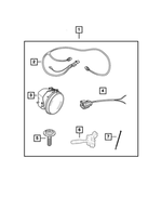 4805857AA - Mopar Accessories - Component Parts: Front Fog Lamp for Mopar Image