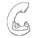 4778224040 - Brakes: Splash Shield for Lexus: GS F, RC F Image