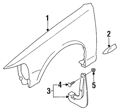 Fender & Components for 1996 INFINITI Q45 #0