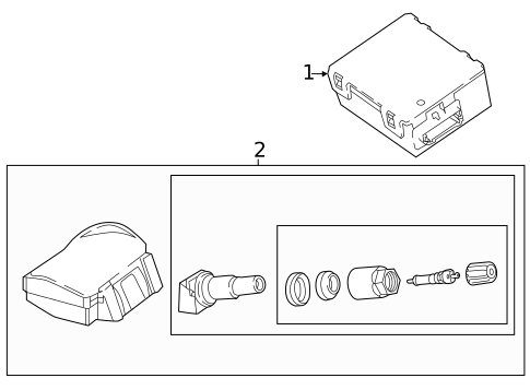 Tire Pressure Monitor Components for 2020 Land Rover Defender 90 #0